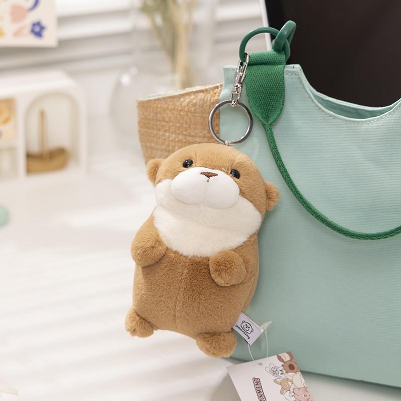 Adorable Ussou Sauce Water Otter Plush Keychain Doll Super Soft Comfort Toy Gift
