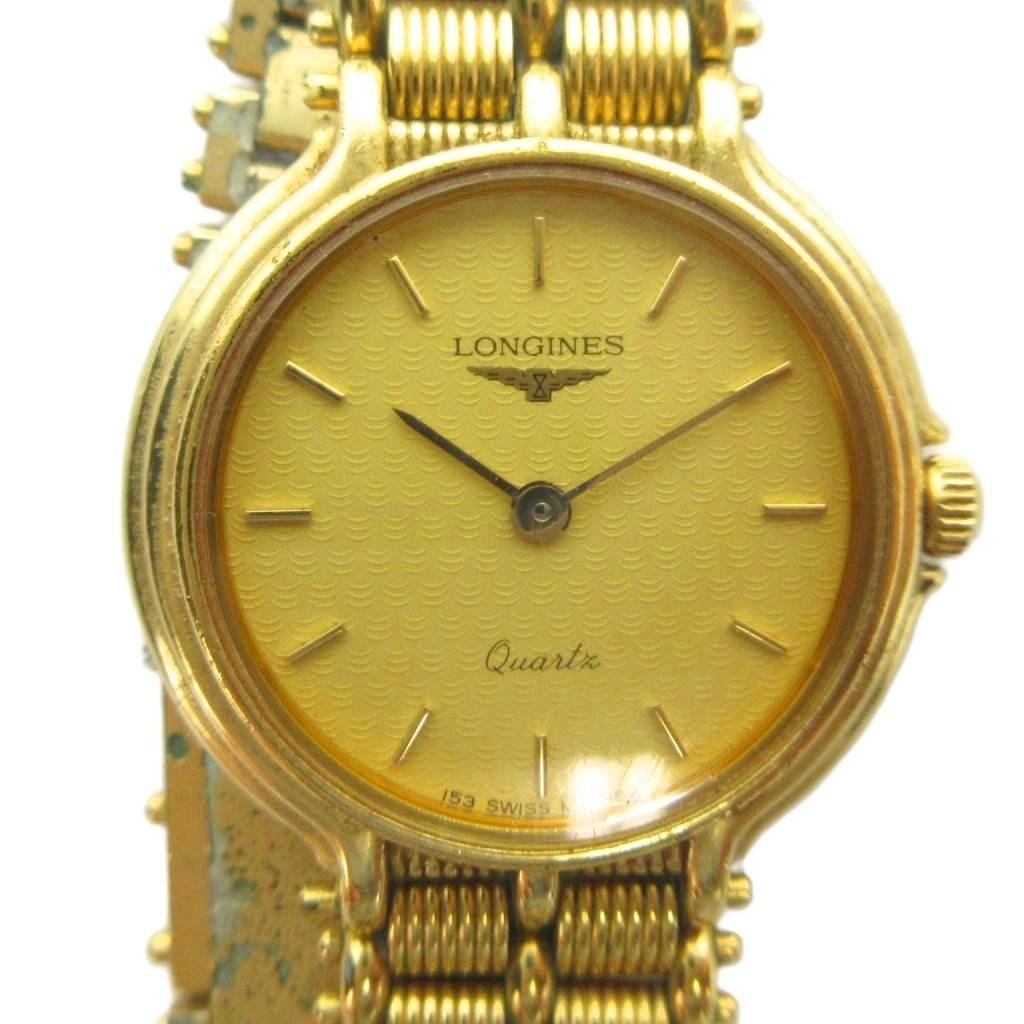 Used Longines LONGINES watch quartz watch logo gold color GY18 /MQ