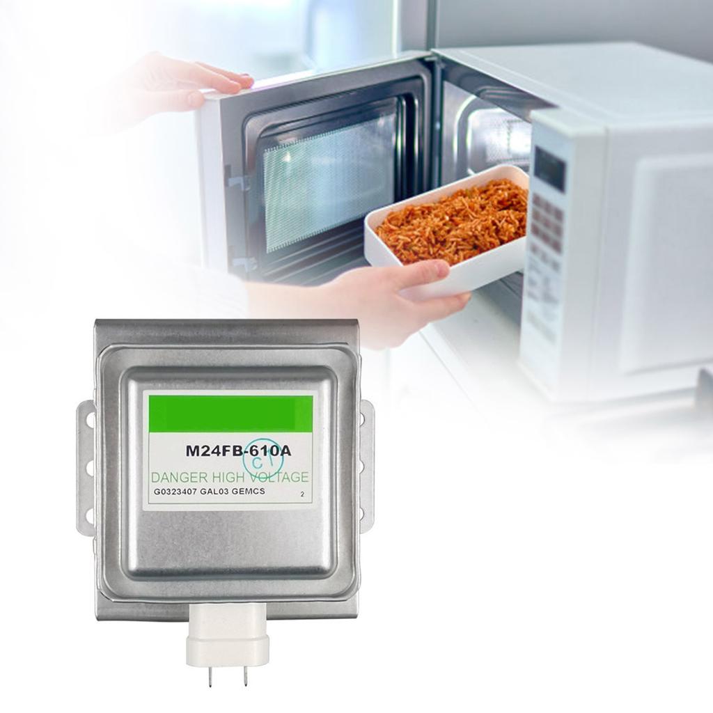 900W Microwave Magnetron Tube M24FB-610A Microwave Part Kitchen Appliance Part Microwave Tube Metal Texture for Oven