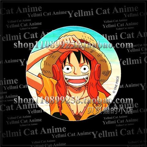 One Piece Anime Anstecker Luffy Zoro Chopper Zubehör Anstecknadel Schlüsselanhänger Spiegel Cosplay Merchandise Piratenkönig Manga Sammlung Geschenk