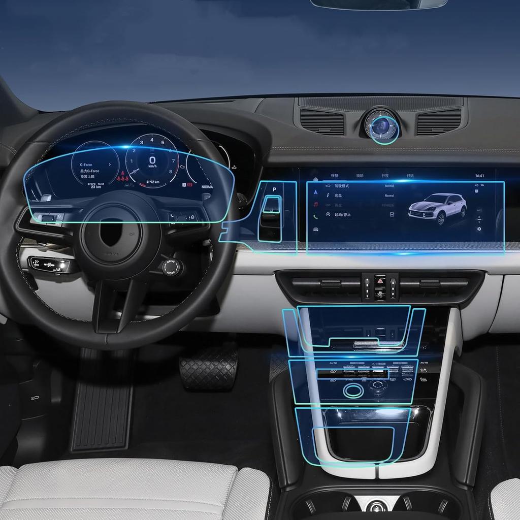 For 2024-2025 Porsche Cayenne Coupe 3.0T PPF Precut 8.5Mil Car Paint Protective Film TPU HD Film Scratch Protector Interior Accessories