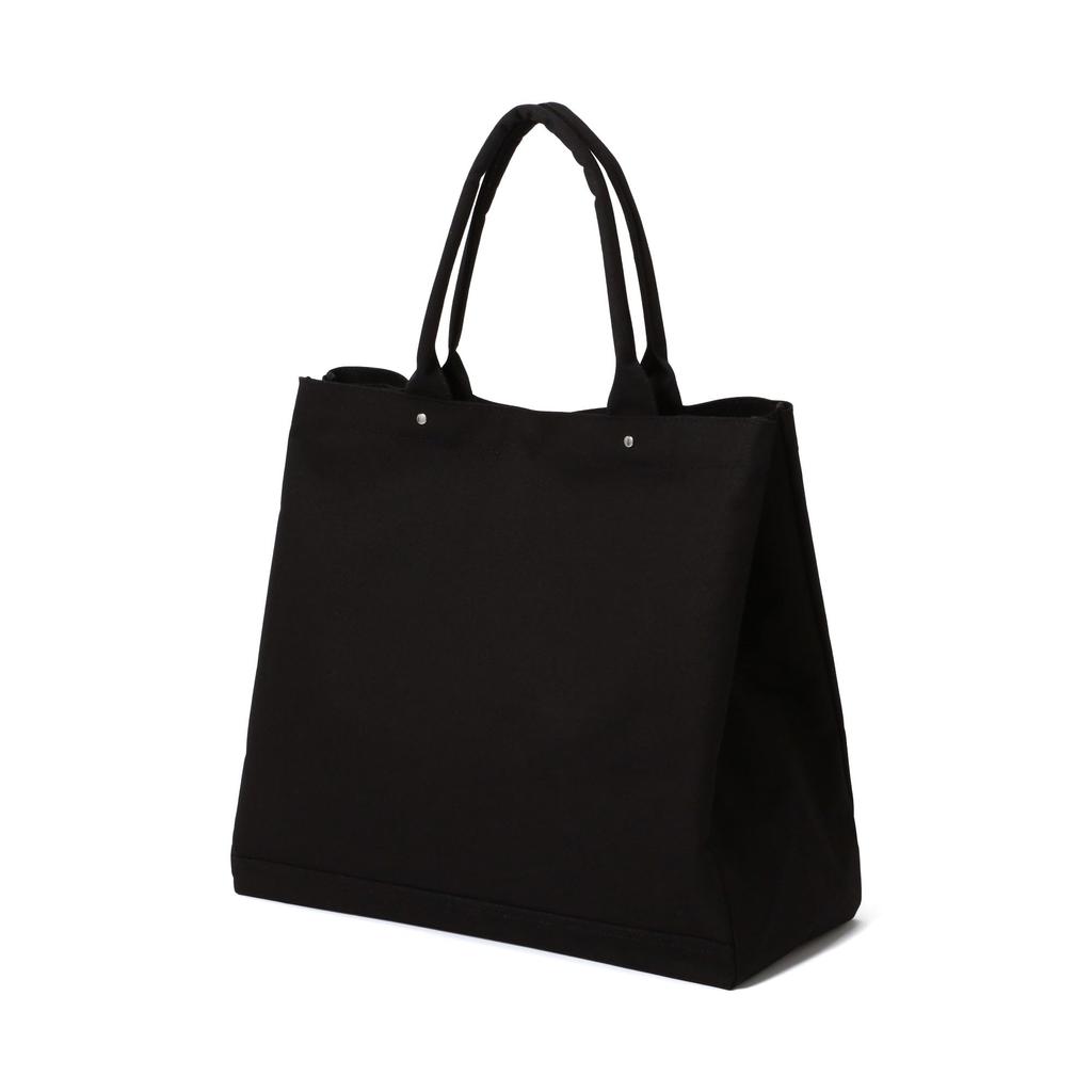 Francfranc Logo Tote Bag 2 L Black Gusset Bottom Plate Large Tote Bag 2025 Model [Francfranc]