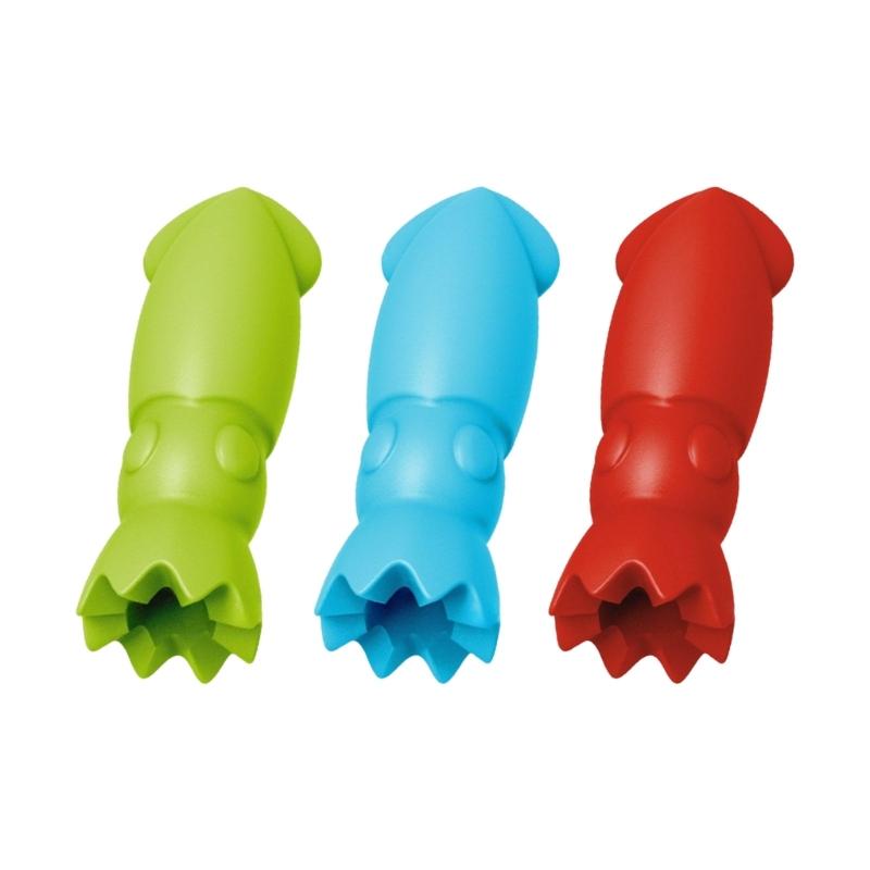 

Cartoon Squid Design Silicone Pencil Tip Cover Soft Ergonomic Protector Prevents Breakage For Students Artists Office 1