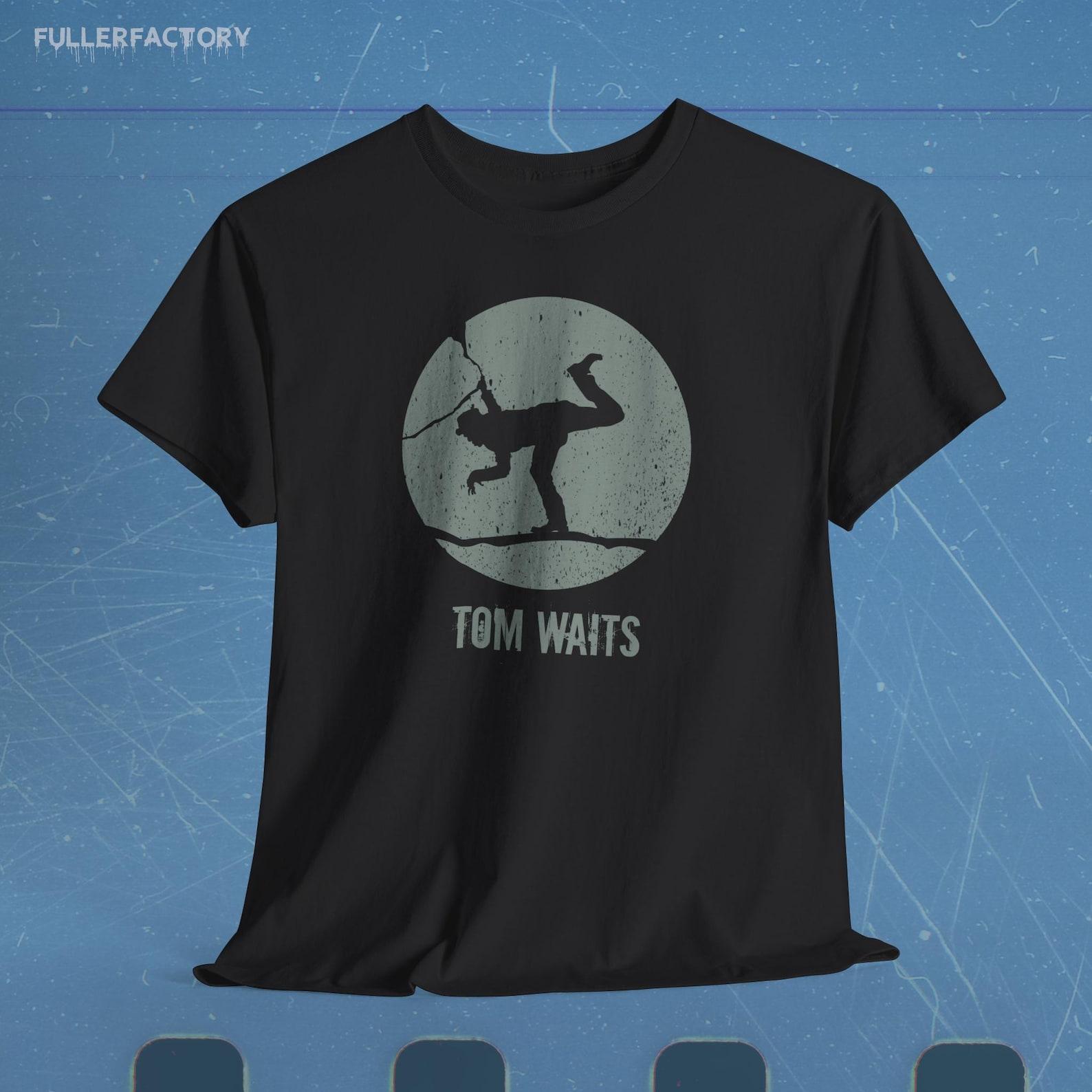 Tom Waits T-Shirt, Minimalist Music Graphic Tee, Alternative Blues Folk ArT-Shirt, Singer Songwriter Gift, Original Illustration 2XL