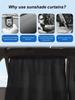 Car Sun Shades with Suction Cups, UV Heat Insulation Privacy Window Covers, Easy Install