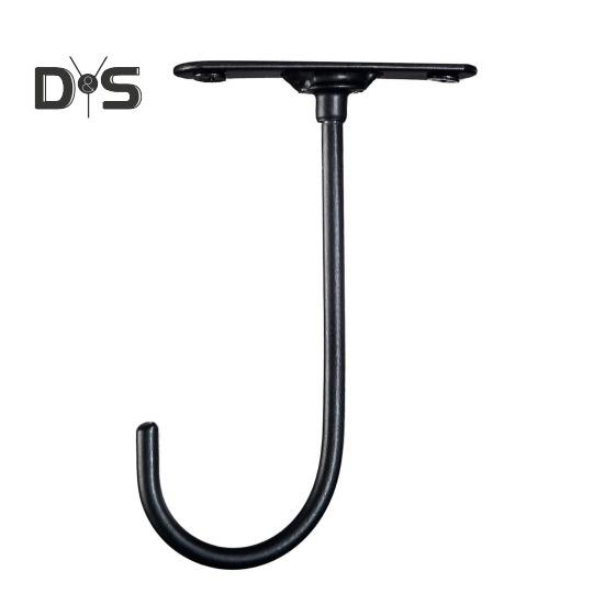 

Самоклеящийся крючок-банан, металлический крючок-банан, устойчивый к ржавчине, прочный, выдерживающий нагрузку, органайзер для подвешивания под шкафом чёрный