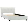 White Faux Leather Bed Frame 100*200 Cm