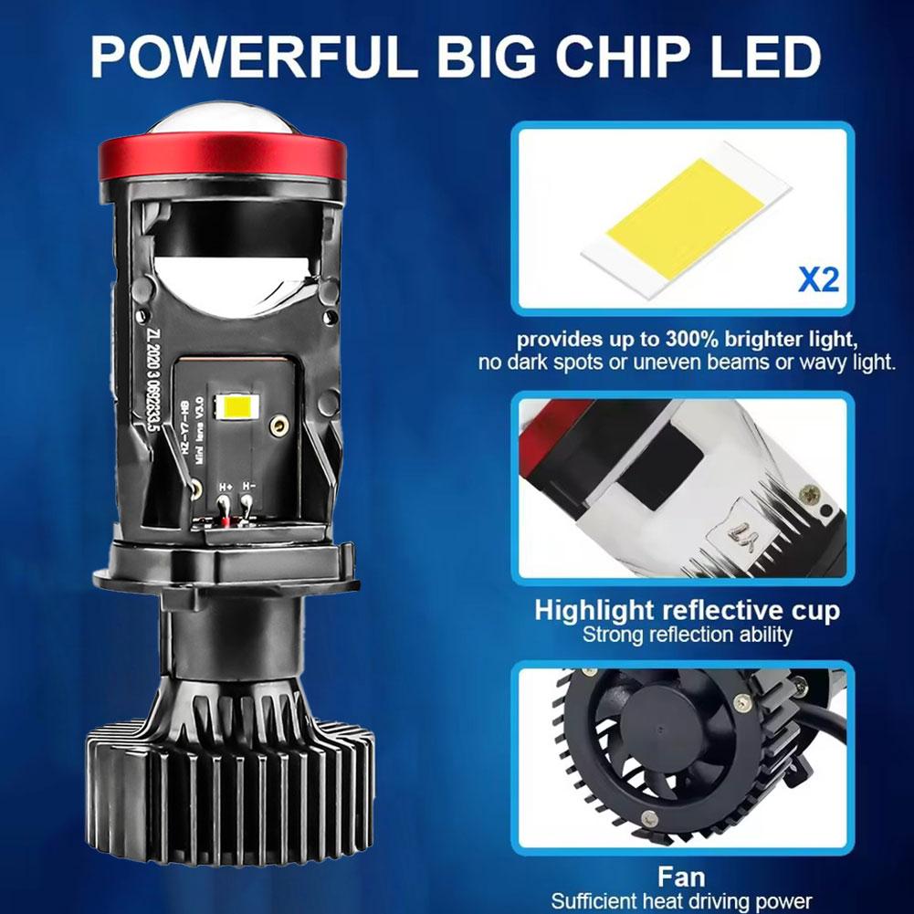 Y7D Car LED Headlights Universal 12V Motorcyle Car Light Far Integrated Headlight Of Y7 Type Universal Bulb Car Motorcycle