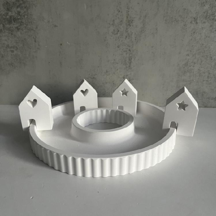 Hausform Gussformen Silikonform Stern Haus Kerzenformen Backformen