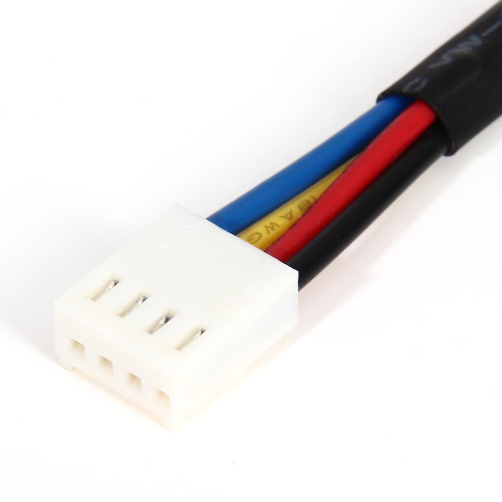 8pcs/lot Fan Resistor Cables 4 Pin Male To Female Connector Fan Speed Reduce Resistor Temperature Control Descending Speed Line