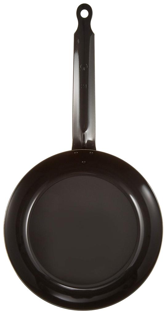 Endo Shoji TKG Bratpfanne aus Eisen, 24 cm, Innendurchmesser x Tiefe 241 x 47, Bodendurchmesser 175, Plattendicke, Masse, kompatibel mit IH, dicke schwarze Haut