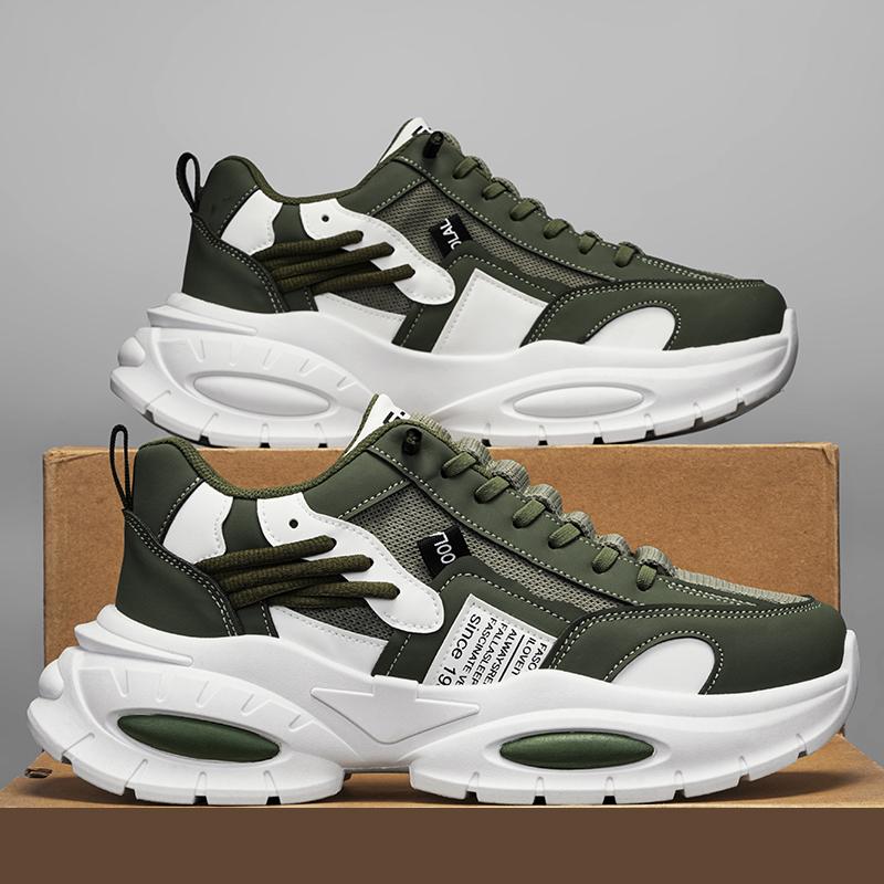 

Однопедальные мужские кроссовки для бега на весну и осень, сетчатые кроссовки для мужчин, рабочая обувь для пап, нескользящая обувь для походов на платформе 44