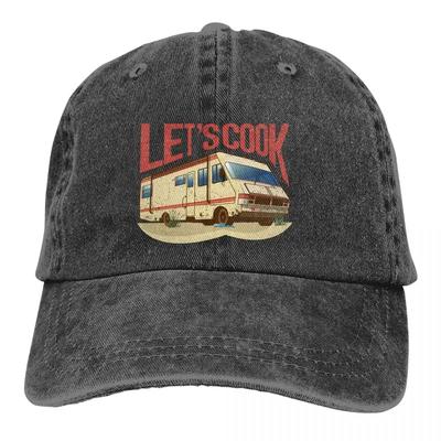 Casquettes de baseball RV Lets Cook Casquette à visière Breaking Bad Walter White TV Pare-soleil Chapeaux de cowboy pour hommes Casquette de camionneur Papa