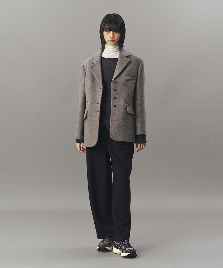 Ahwe Wool Tailored Jacket_Gray