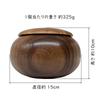 Handcrafted Soushiju wooden go box for go stones up to size 33. Dense wood grain, beautiful wood grain, crafted from natural Soushiju wood. Hard,