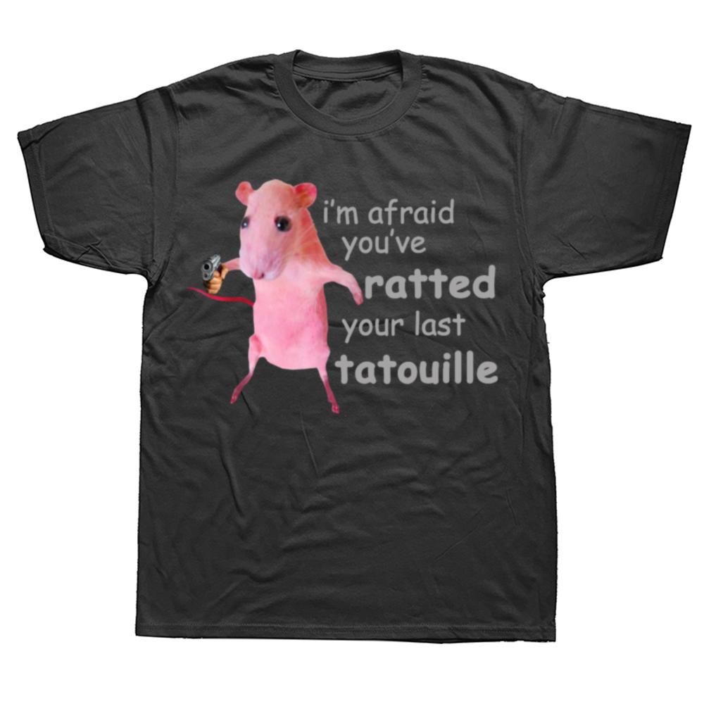 

Funny Pink Rat I m Afraid You ve Ratted Your Last T-Shirt Cute Mouse Print Graphic Tee Tops Ratz Memes Lovers Costume - Men s... S разноцветный