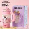 Cute Cartoon 850Ml Stainless Steel Insulated Tumbler With Handle Leakproof Water Cup For Car Office Camping Women Outdoor Use