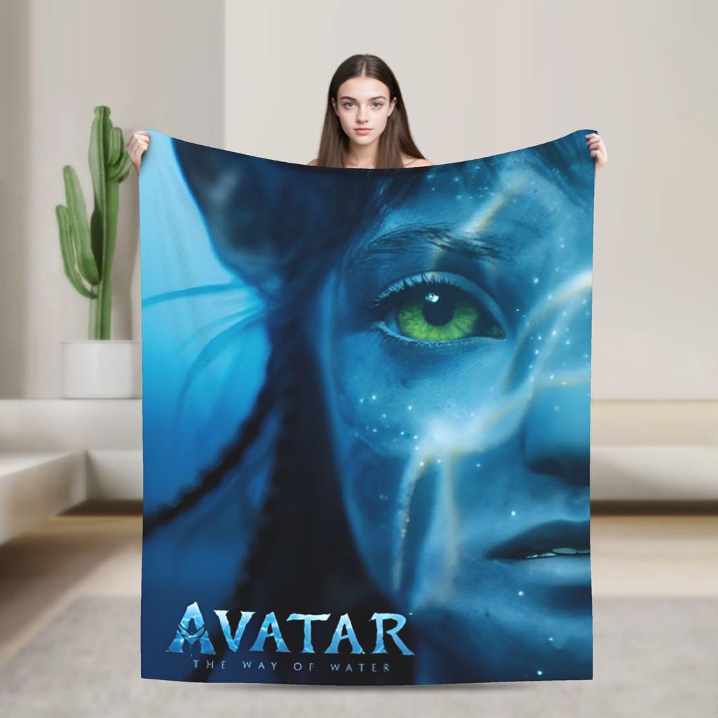 Movie Avatar The Way of Water Blanket  Travel Office Flannel Throw Blanket For Living Room Soft Warm Custom Quality Bedspread
