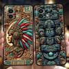Phone Case Cover for Xiaomi Poco F7 F6 F5 F4 F3 X7 X6 X5 X4 X3 NFC M4 C51 C55 GT Pro 5G Soft TPU Fundas Vintage Totem Painting