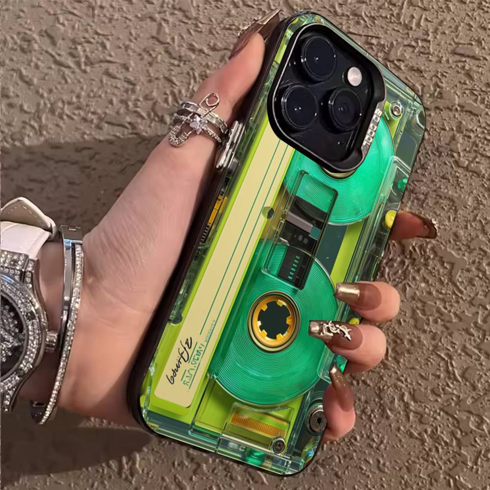 Vintage Cassette Tape Retro Phone Case for iPhone 17 Air 16 15 11 12 14 13 Pro Max XS Shockproof Cover