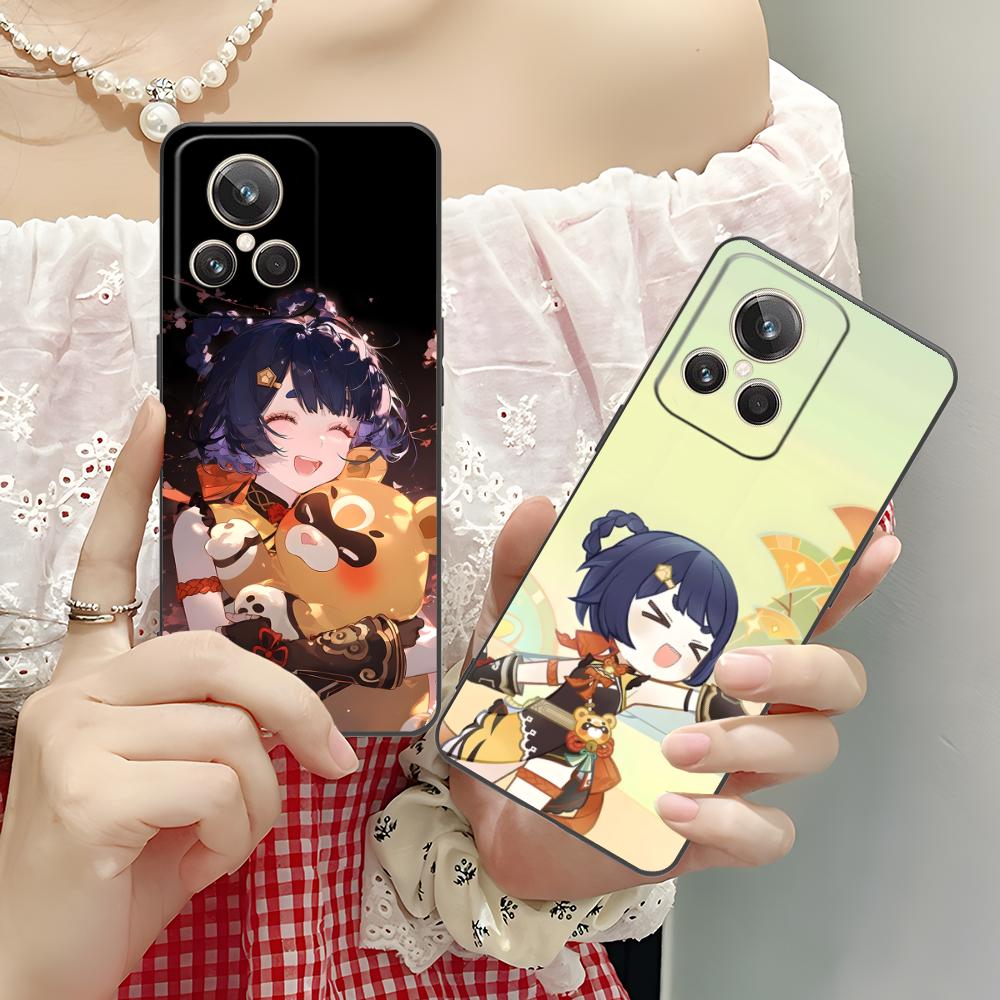 Game GI Xiangling Matte TPU Mobile Phone Case for Realme 15 14 13 12 11 10 9 Pro Plus T I Lite 5G Colorful Printing Cover