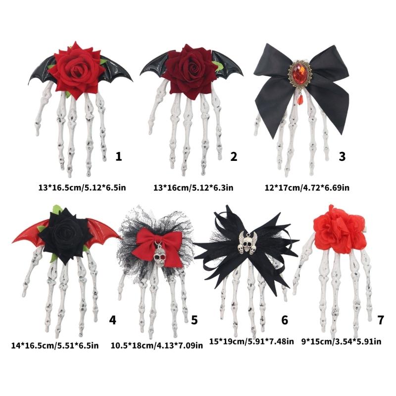 1PC Plastic Skull Hand Hairpin Secure Grip For Halloween Costumes Themed Event And Creative Outfit Styling