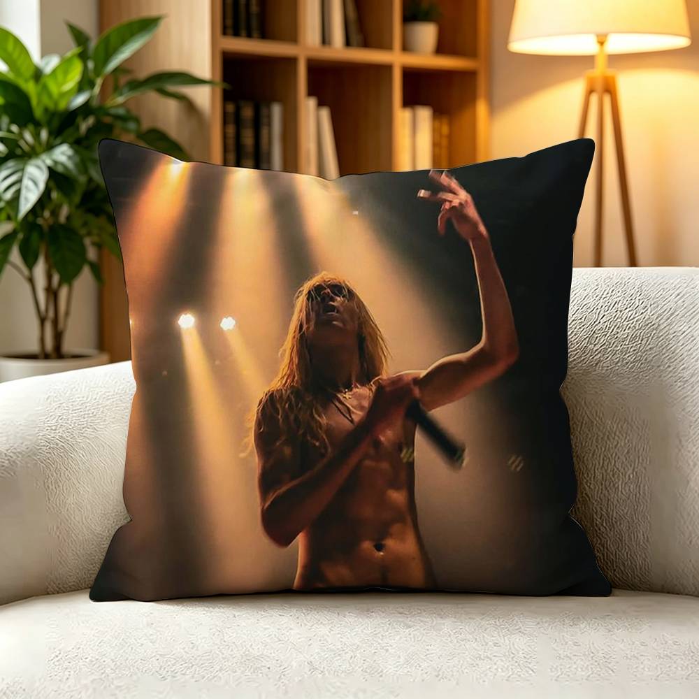 hollis Hyperpop Rage Rap Artist Square DoubleSided printed Pillow Case Bedroom Bedside Pillow Sofa Cushion Cover