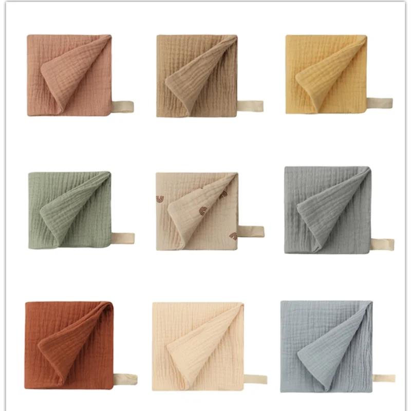 5PC Baby Towel New Born Items Stuff Muslin Squares Infant Newborn Hand Bath Shower Face Towels Soft Cotton Gauze Baby Washcloth