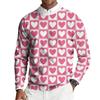Men's Round Neck Long Sleeve Ribbed Knit Pullover