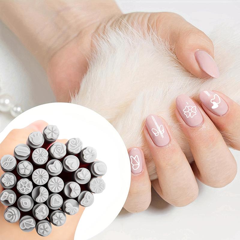 1Pcs Nail Art Stamp Pen Diy Floral Butterfly Nail Graffiti Nail Dotting Tools Polishing Painting Drawing Manicure Tools