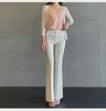 South Korea Dongdaemun Women's Slim Fit High Waist Flared Pants - Slimming & Leg-Lengthening Casual Trousers