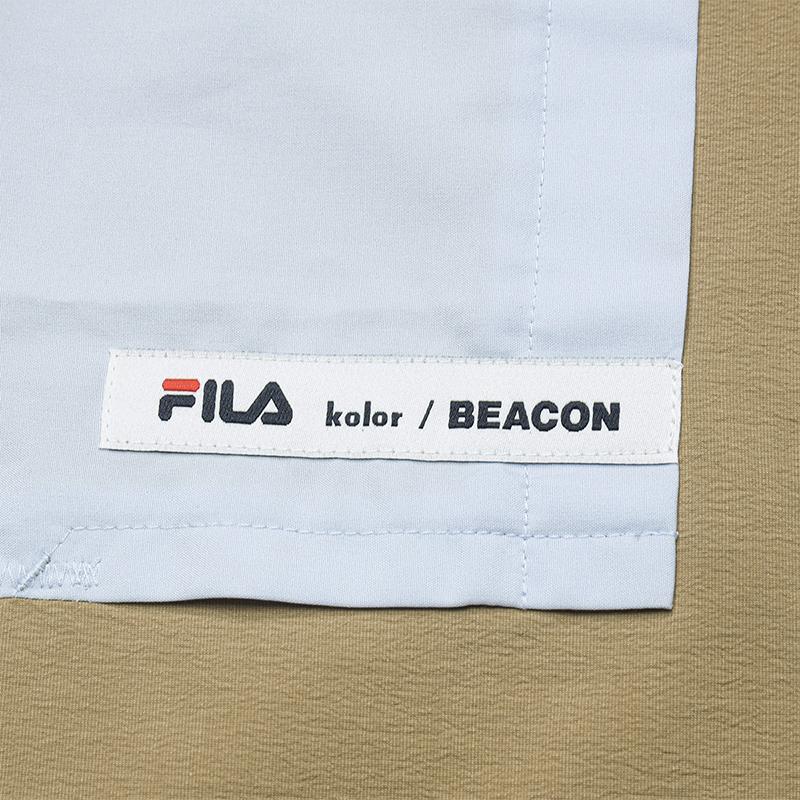 FILA × KOLOR BEACON Fashion Casual Versatile Shirt Women shirts Golden-Brown F11W636401FDK