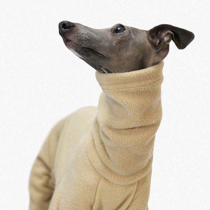 Whippet Italian Greyhound Clothing Dog Jumpsuit Fleece Winter Turtleneck Stretch Clothes Dog Thickening Coat Pet Clothes S-3XL