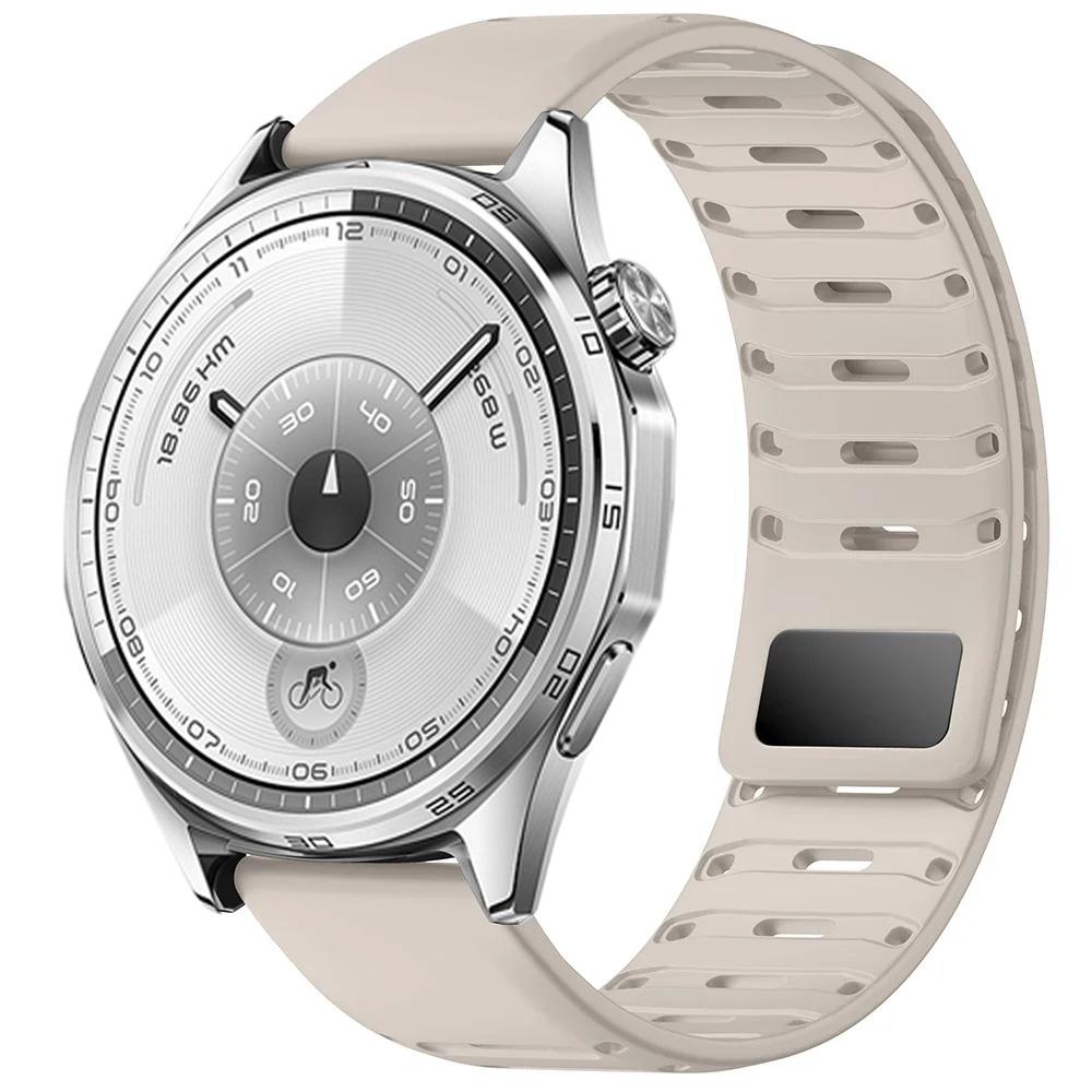 22mm Silicone Strap For Huawei Watch 5 4 3 46mm GT6/5/3/2 Pro GT6/5/4/3 46mm Sport Magnetic Buckle Adjustable Bracelet Wristband