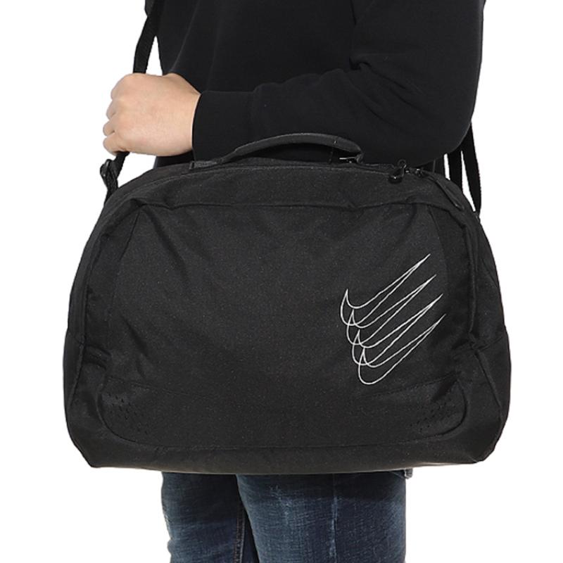 Nike Polyester Travel Bag Unisex Black/White/Gold Casual CN0211-072