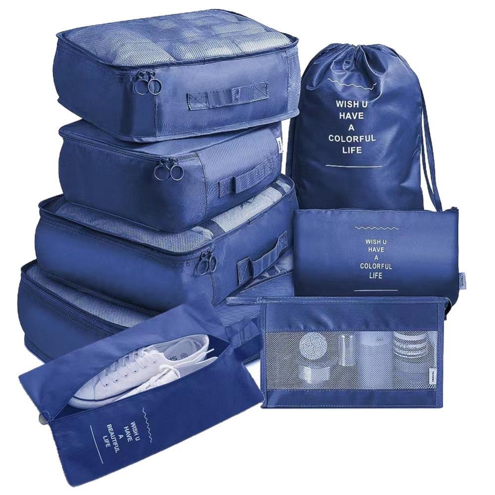 8-6 Pcs Travel Storage Bag Set, Clothing Organizer Packing Bags Suitcase Luggage Organizer Pouches