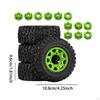 4 Pieces 1/10 RC Truck Wheels and Tires Accessories Spare Parts High Performance Durability Car