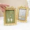 Tabletop Jewelry Display Stand with Soft Lined Panel and Frame for Necklaces Earrings Rings, Home Organization