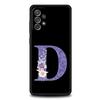 Letters Purple Flower Phone Case For Samsung Galaxy A17 A07 A55 A35 A25 A15 A05 A33 5G A31 A23 A21s A13 A41 A73 A53 A51 A71Cover