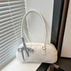 Modern Minimalist Large Capacity Shoulder Bag Fashion Forward Pu Material Everyday Use