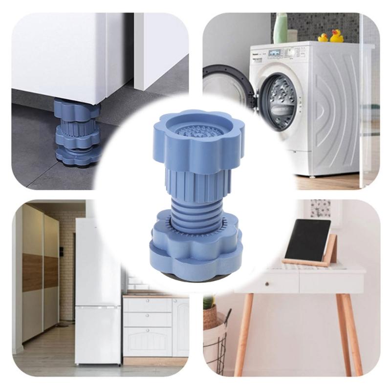 Antivibration Foot Pads Washing Machine Feet Pads Shock Noise Dampening Cancelling Adjustable for Washer Dryer Machine