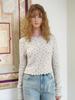 MUEMUER Lace Button Up Sleeve Top Mu2678Ts805M