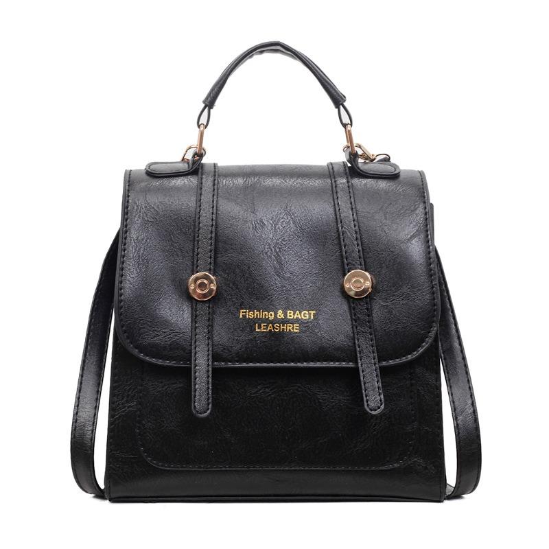 Retro backpack women's fashion niche casual portable student schoolbag trend lightweight travel backpack