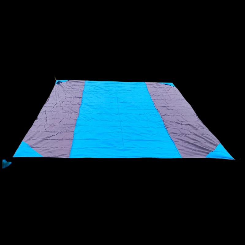 OEING Portable Outdoor Beach Blanket with Sand Pockets