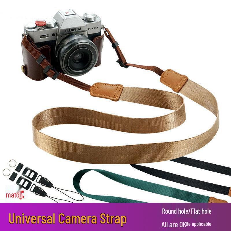 Universal Camera Shoulder Strap for Canon, Nikon, Fuji, Sony Mirrorless & SLR