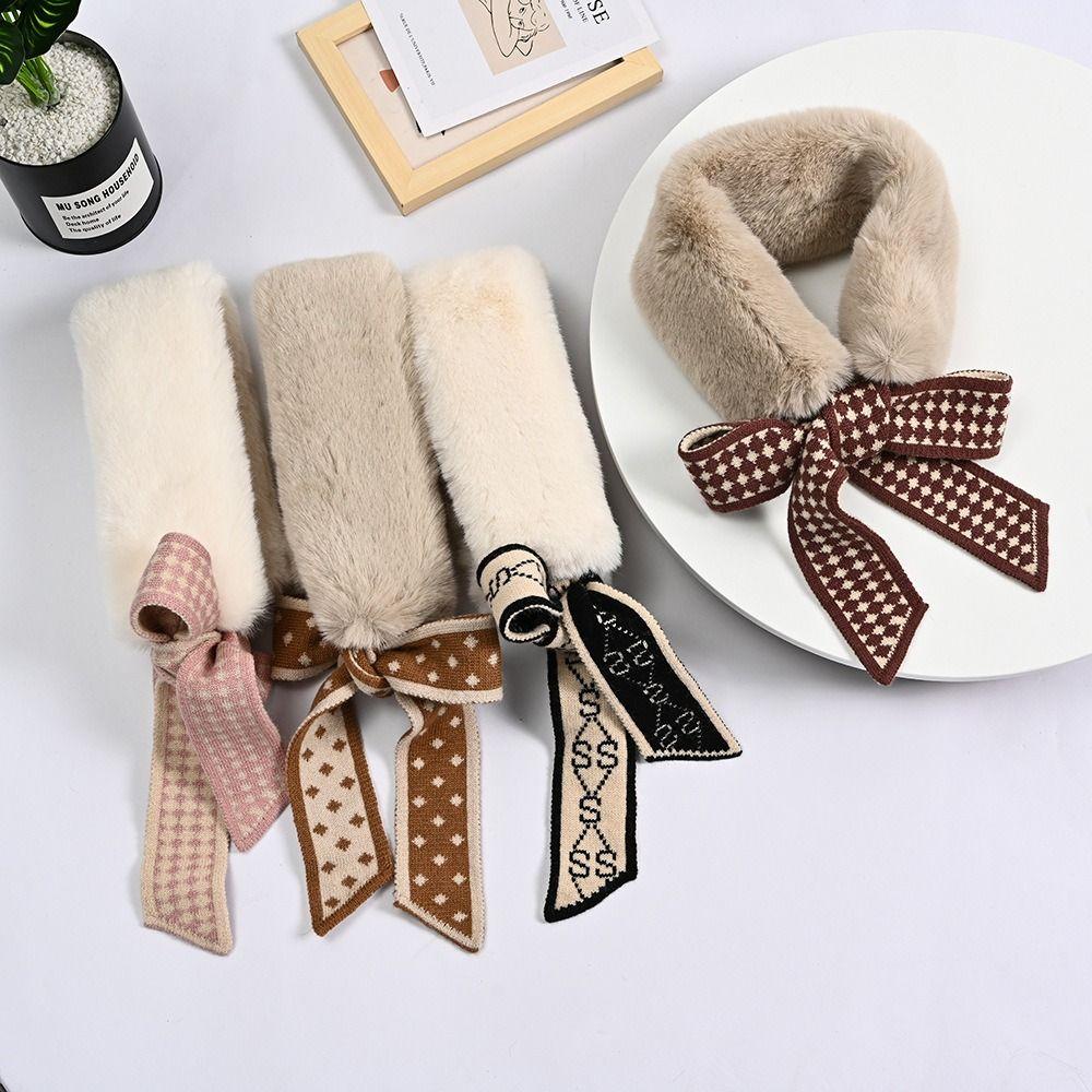 

Soft Skinny Scarf Women Neckerchief Fashion Faux Fur Collar