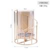 Romantic Candlestick Decoration Living Room Dining Table High-end Iron Candle Decoration Props Utensils Candle Jars with Lid