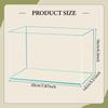 Clear Glass Fish Tank Aquarium Compact Aquatic Landscape Minimalist Turtle Tank for Bedroom Party Office Birthday Living Room