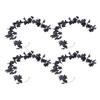 4pcs Fall Maple Leaf Garland Hanging Black Fall Leaves Vine Artificial Autumn Garland Decor for Home Party