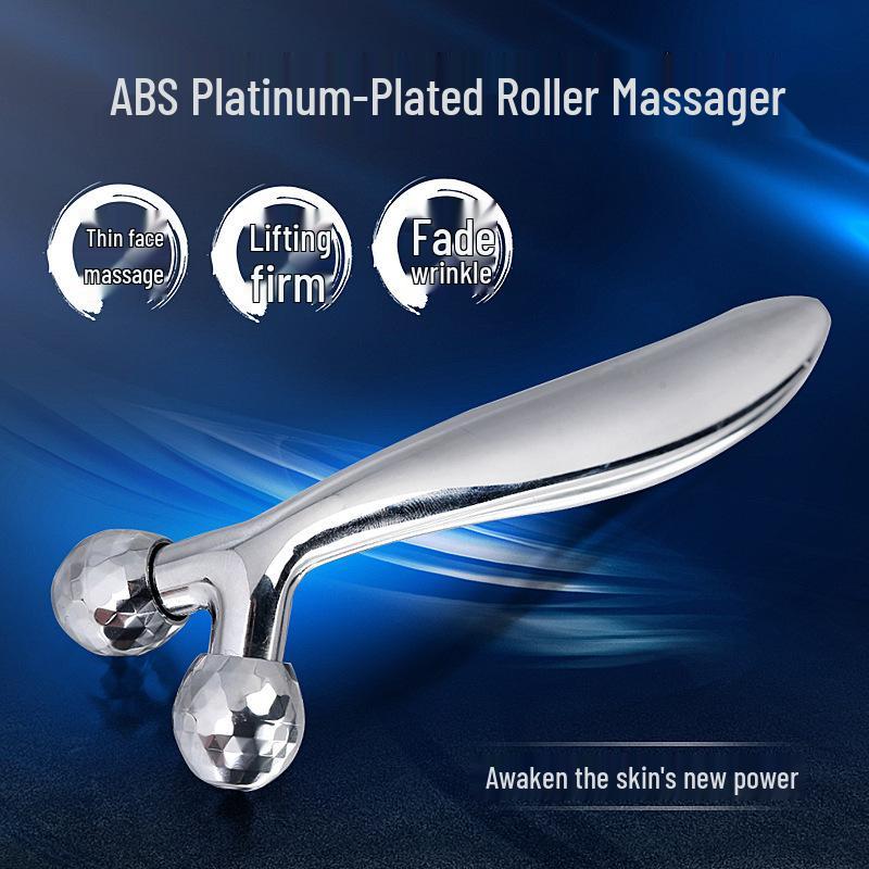 

3D ролик-масажер для моделювання обличчя - Ручний б юті-пристрій V-Lift 13.2 x 4.5 x 2.8 cm срібний